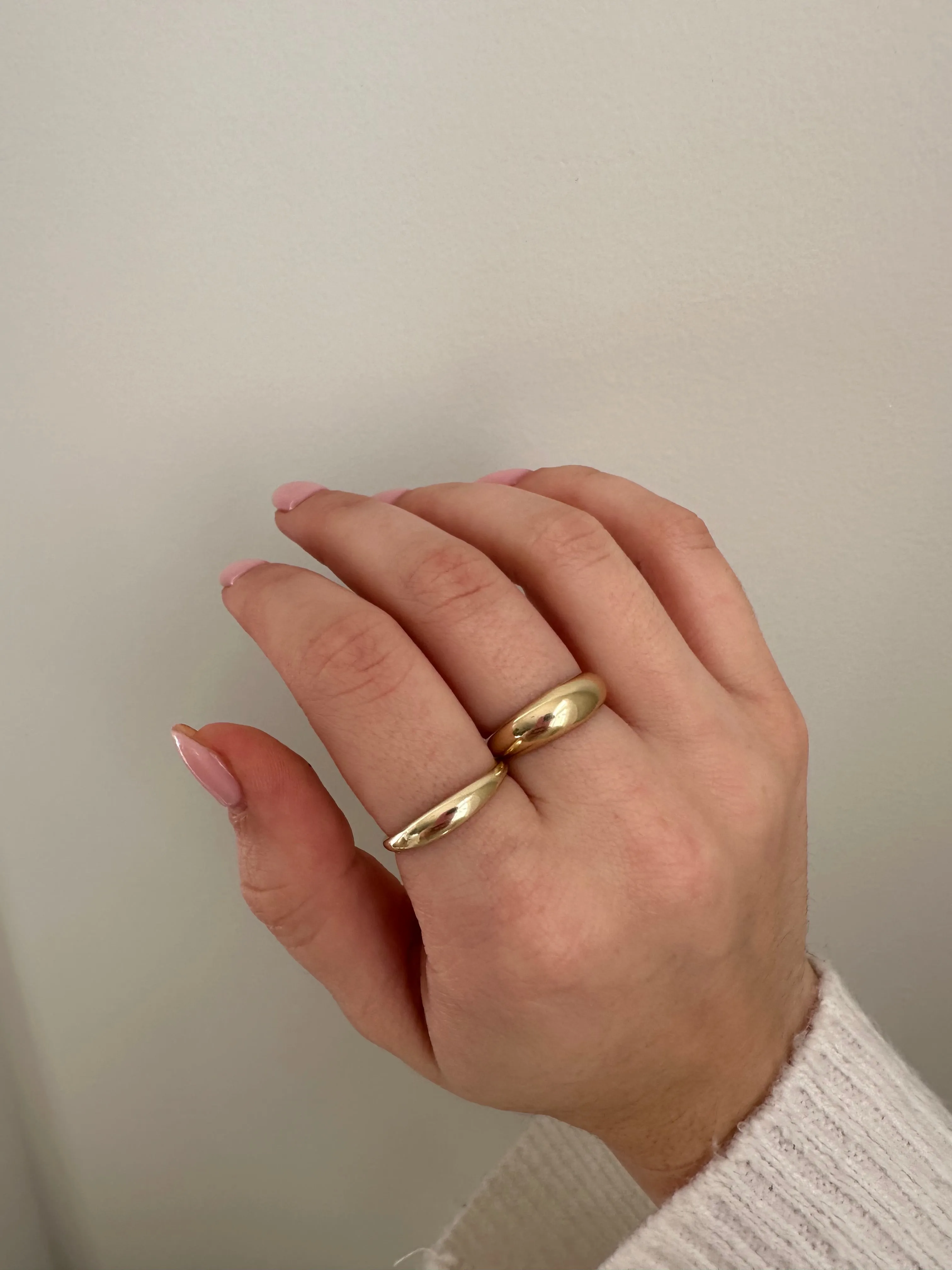 10 Karat Yellow Gold Mini Dome Ring