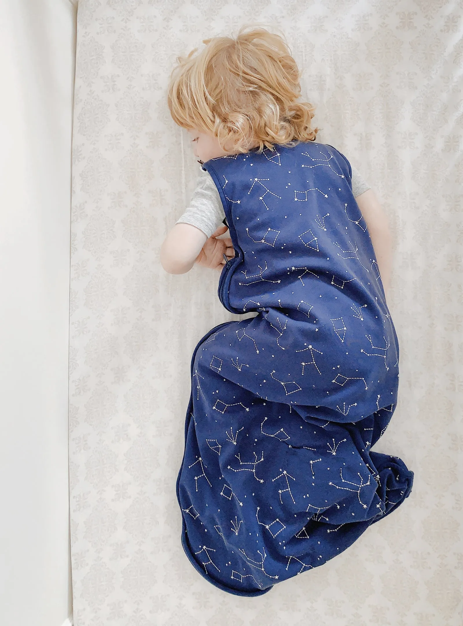 4 Season® Big Kid Sleep Bag, Merino Wool & Organic Cotton, 4 - 6 Years, Night Sky™