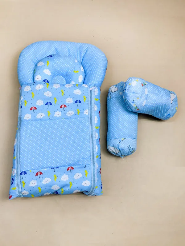 4Pcs Light Blue Sleeping Bag For Newborn/Baby Carry Nest NBSB10