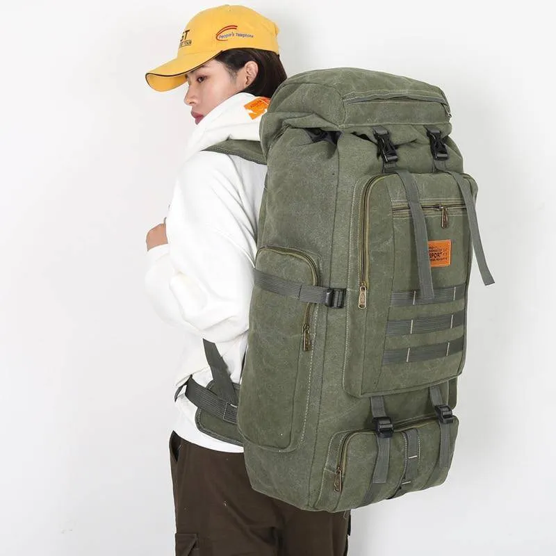 80L Large Capacity Tactical Military Backpack for Outdoor Adventures