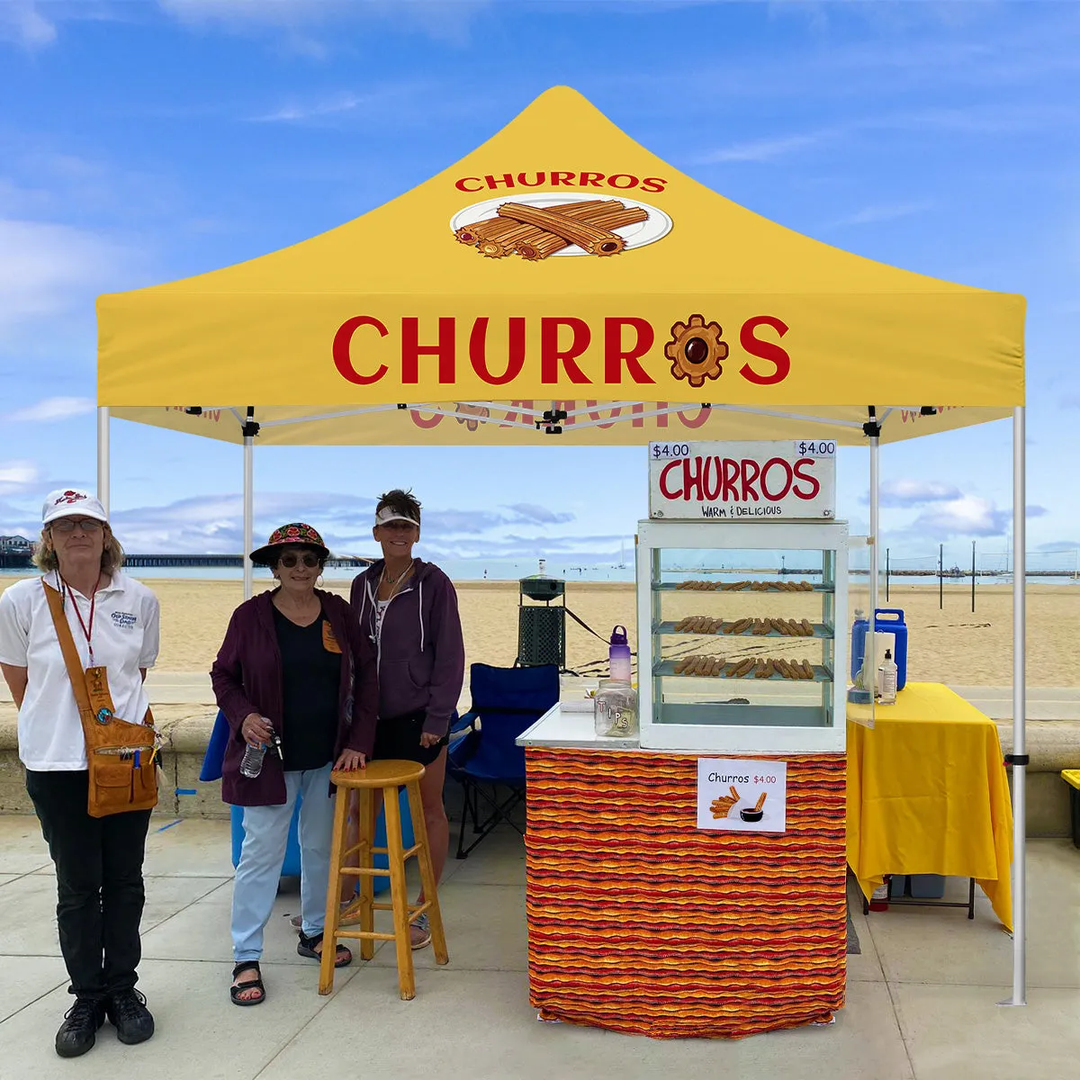 ABLEM8CANOPY Churros 10x10 canopy tent with sidewalls