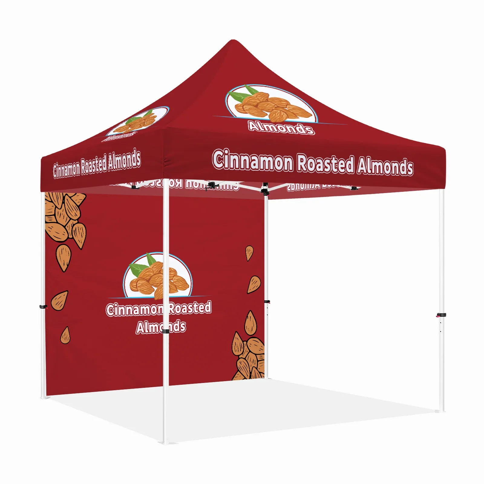 ABLEM8CANOPY Cinnamon Roasted Almonds 10 x 10 canopy tent with sidewalls