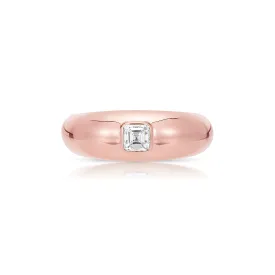 Asscher Dome Ring