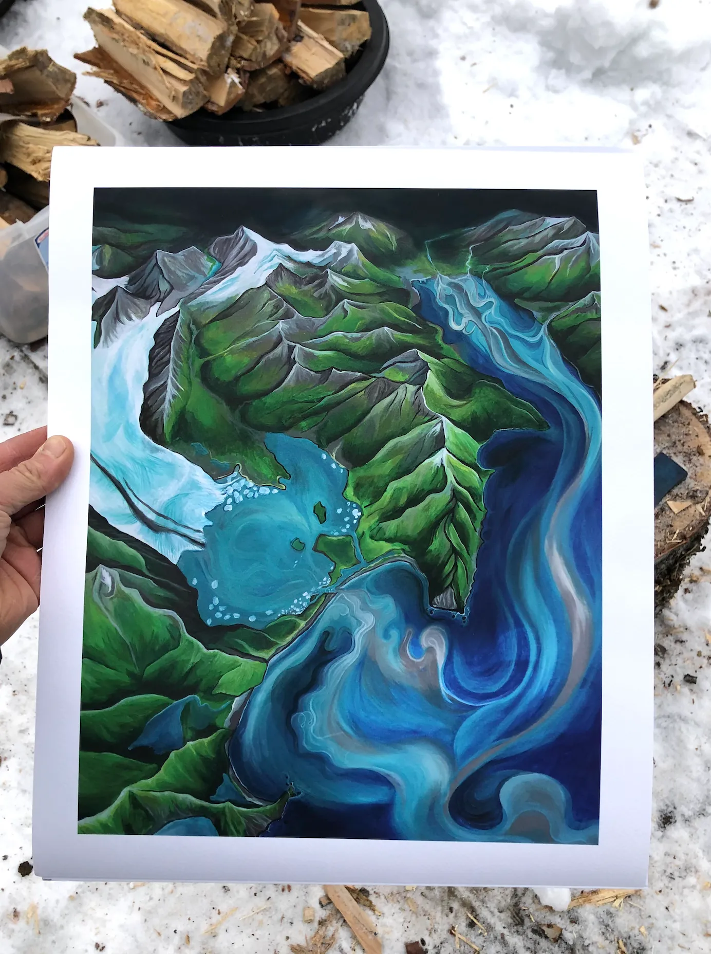 Bear Glacier Giclee Print