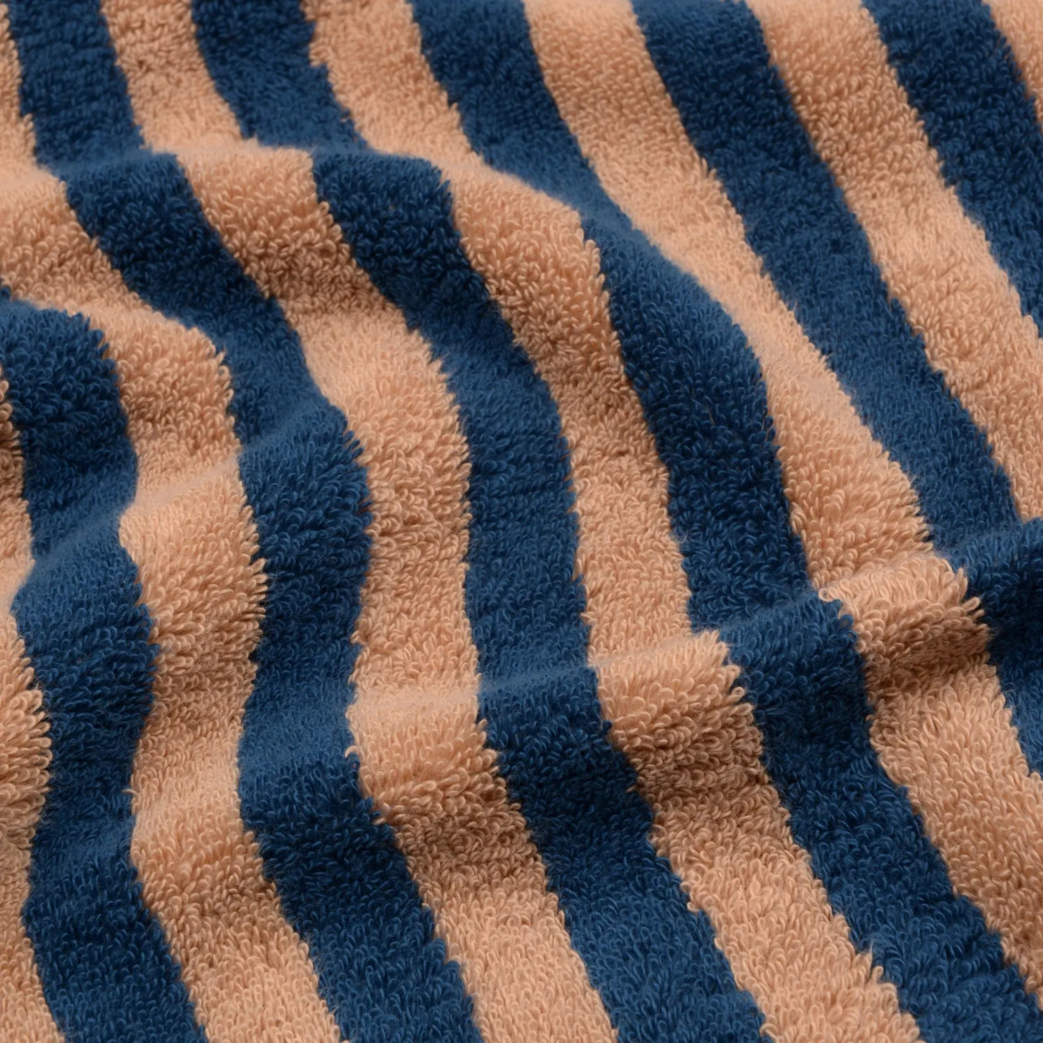 Blue & Porcini Pembroke Stripe Cotton Mat