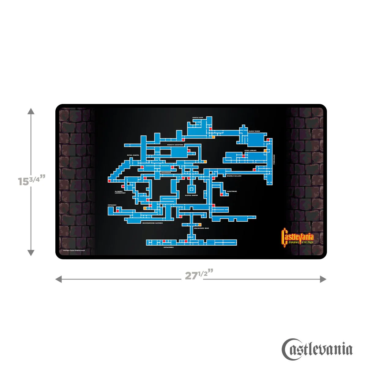 Castlevania SOTN Map Desk Mat