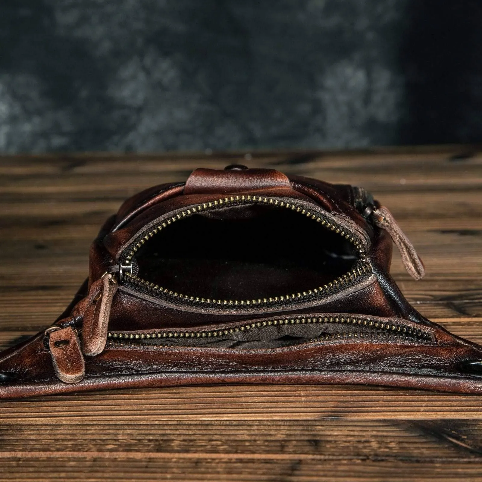 Classic Leather Shoulder Sling Bag