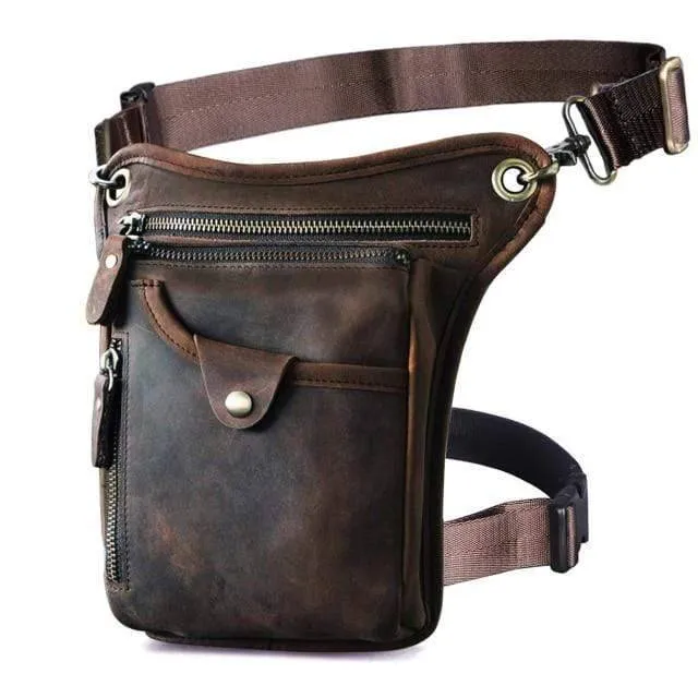 Classic Leather Shoulder Sling Bag