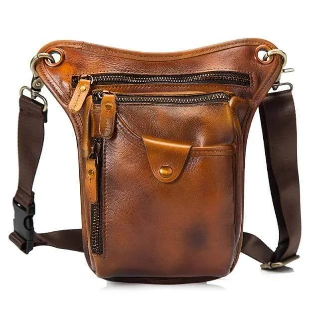 Classic Leather Shoulder Sling Bag