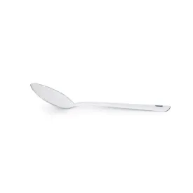 ENAMEL SERVING SPOON 30CM WHITE