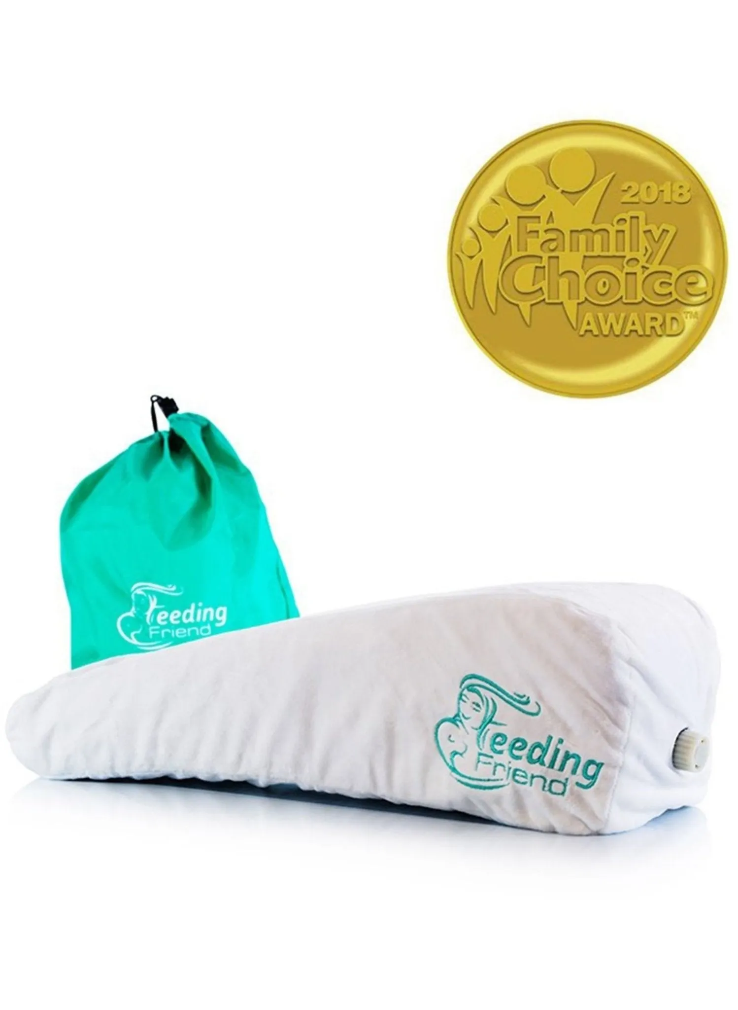 Feeding Friend Self-inflating Nursing Arm Pillow- White