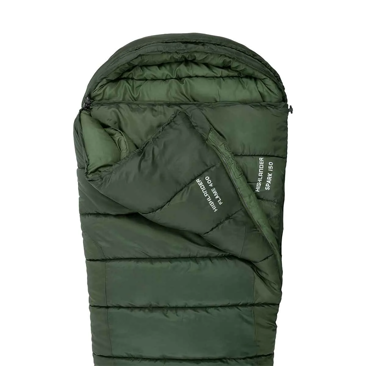 Highlander Phoenix Flame 400 Sleeping Bag Olive Green