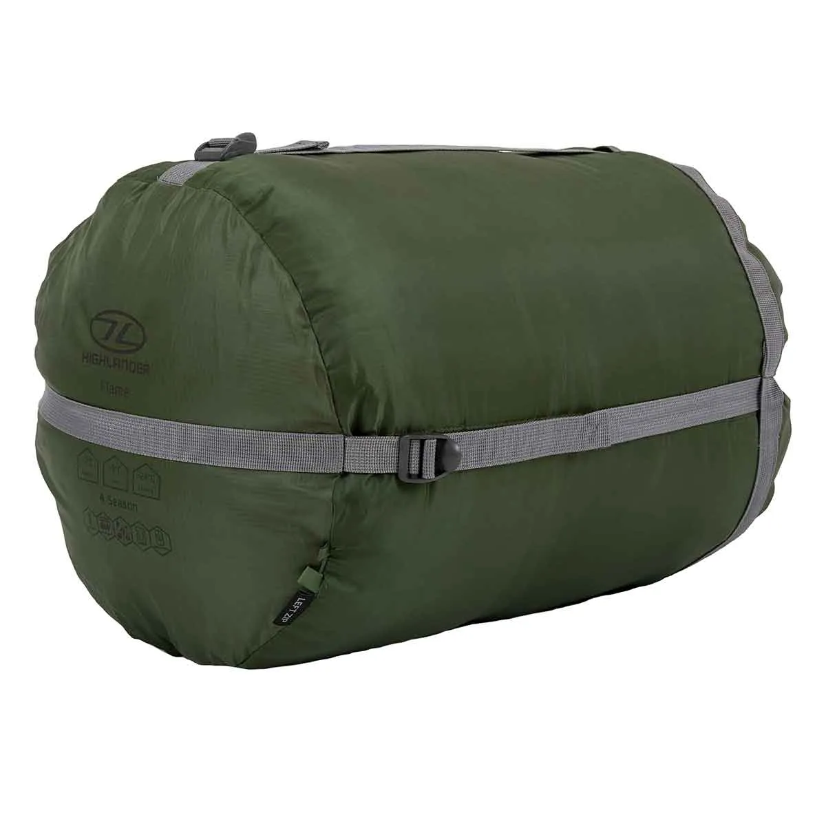 Highlander Phoenix Flame 400 Sleeping Bag Olive Green