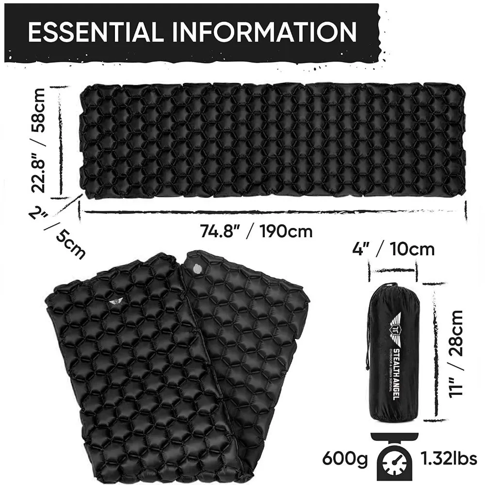 Inflatable Sleeping Mat Stealth Angel Survival