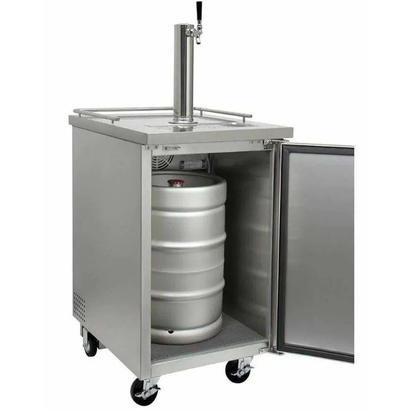 Kegco Commercial Keg Beer Dispenser- Stainless Steel Kegerator XCK-1S-K