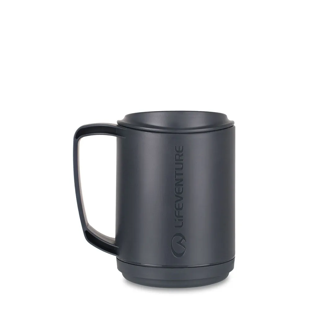 Lifeventure Ellipse Insulated Plastic Camping Mugs 350ml