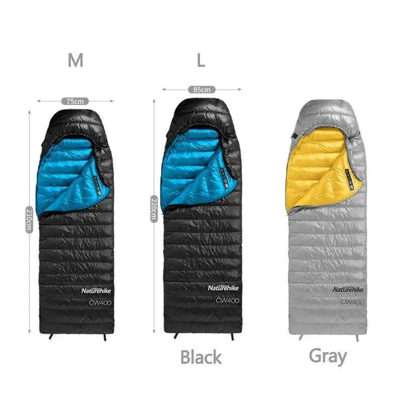 Naturehike Duck Down Waterproof Sleeping Bag -Ultralight Winter Camping Hooded Outdoor Companion