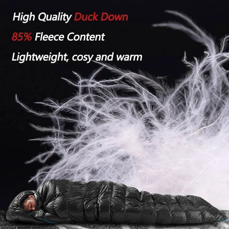 Naturehike Duck Down Waterproof Sleeping Bag -Ultralight Winter Camping Hooded Outdoor Companion