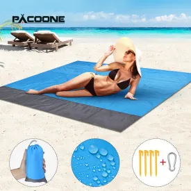 PACOONE Waterproof Beach Blanket Outdoor Portable Picnic Mat Camping Ground Mat Mattress Camping Camping Bed Sleeping Pad New