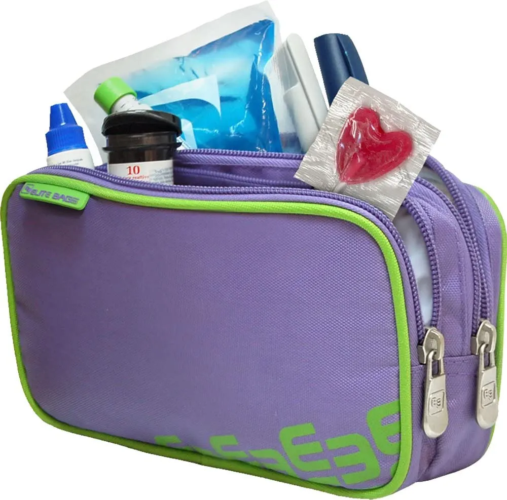 Purple Elite Compact Diabetic Bag with Thermo-Insulation