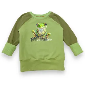 Size Med (3-6y) Winter Jumper - Green Frog