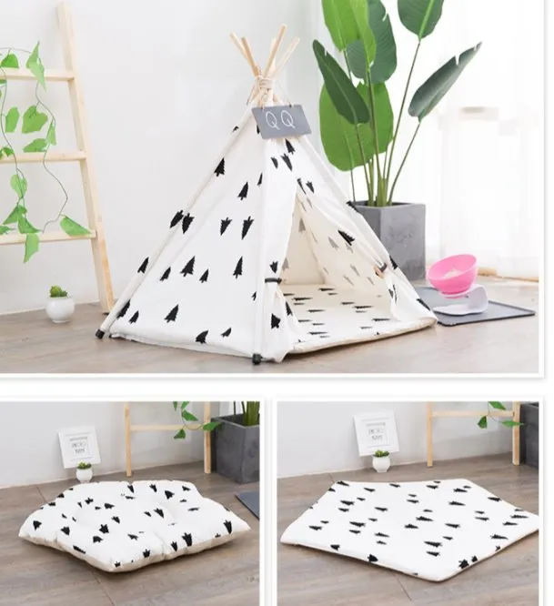 TeePee Tent Pet Bed - 7 Designs!