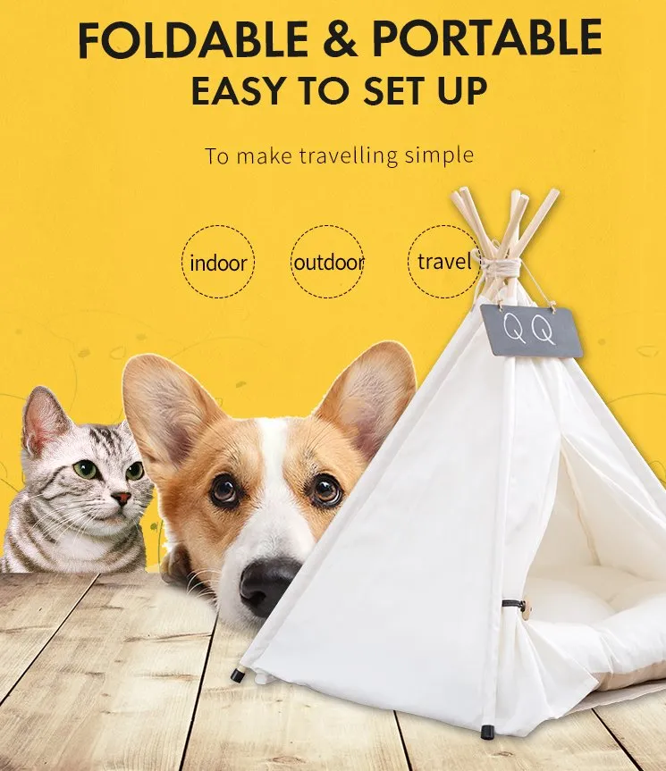 TeePee Tent Pet Bed - 7 Designs!