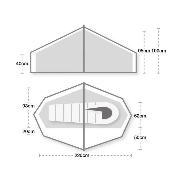 Terra Nova Laser Compact 1 Tent (2023)   Footprint Bundle