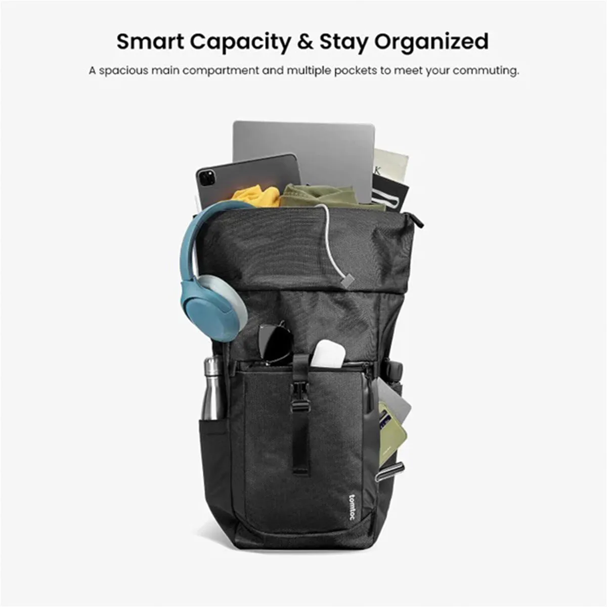 Tomtoc Navigator-T61 Rolltop Backpack 15.6″